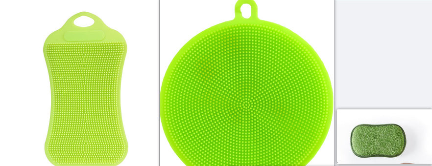 Silicone dishwashing brush