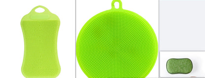 Silicone dishwashing brush