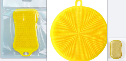 Silicone dishwashing brush
