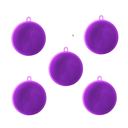 Silicone dishwashing brush