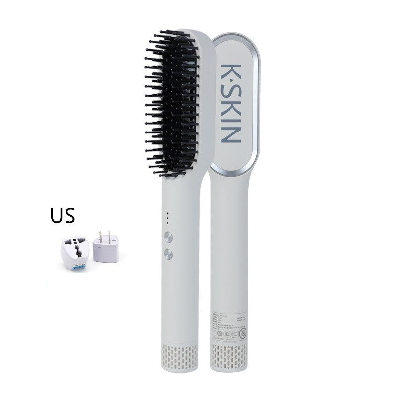 Golden Rice Three-in-one Hot Air Comb Straight Comb Rolls