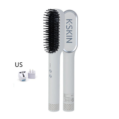 Golden Rice Three-in-one Hot Air Comb Straight Comb Rolls