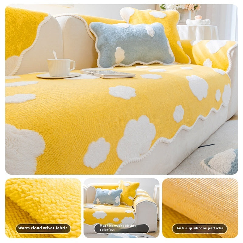 Plush Sofa Seat Cushions Non-slip