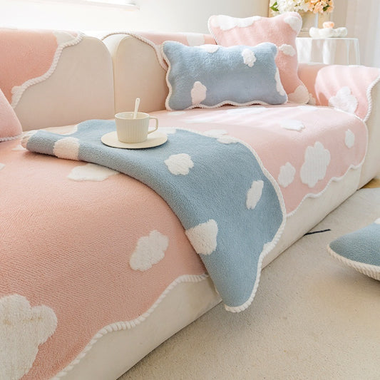 Plush Sofa Seat Cushions Non-slip