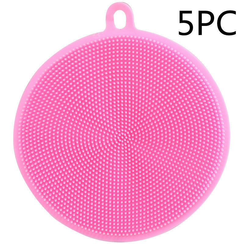 Silicone dishwashing brush