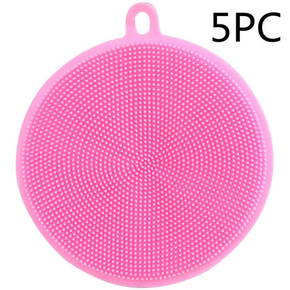 Silicone dishwashing brush