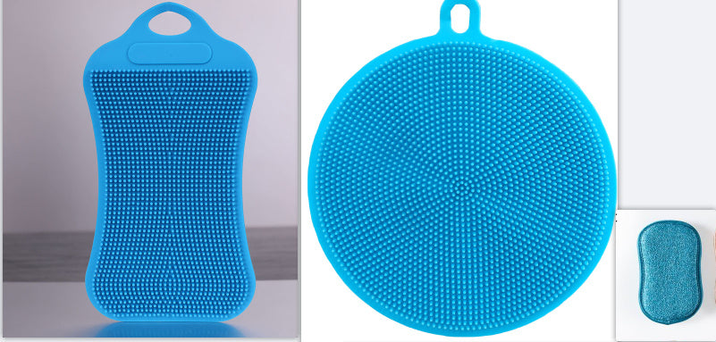 Silicone dishwashing brush