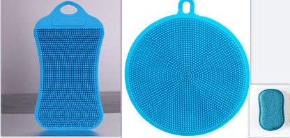 Silicone dishwashing brush