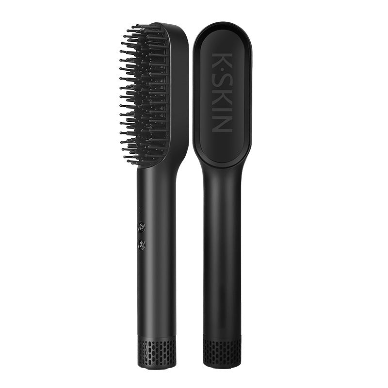 Golden Rice Three-in-one Hot Air Comb Straight Comb Rolls