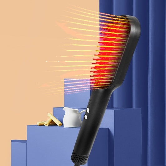 Golden Rice Three-in-one Hot Air Comb Straight Comb Rolls