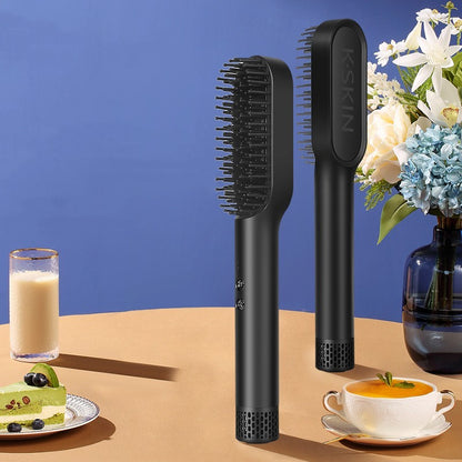 Golden Rice Three-in-one Hot Air Comb Straight Comb Rolls