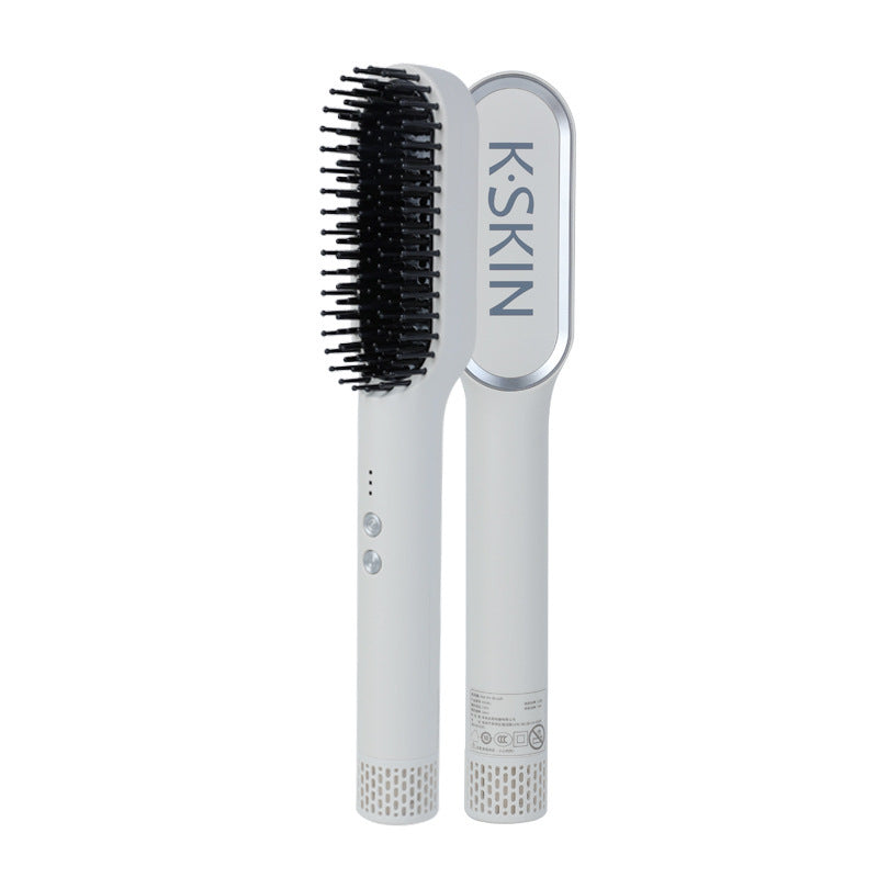 Golden Rice Three-in-one Hot Air Comb Straight Comb Rolls