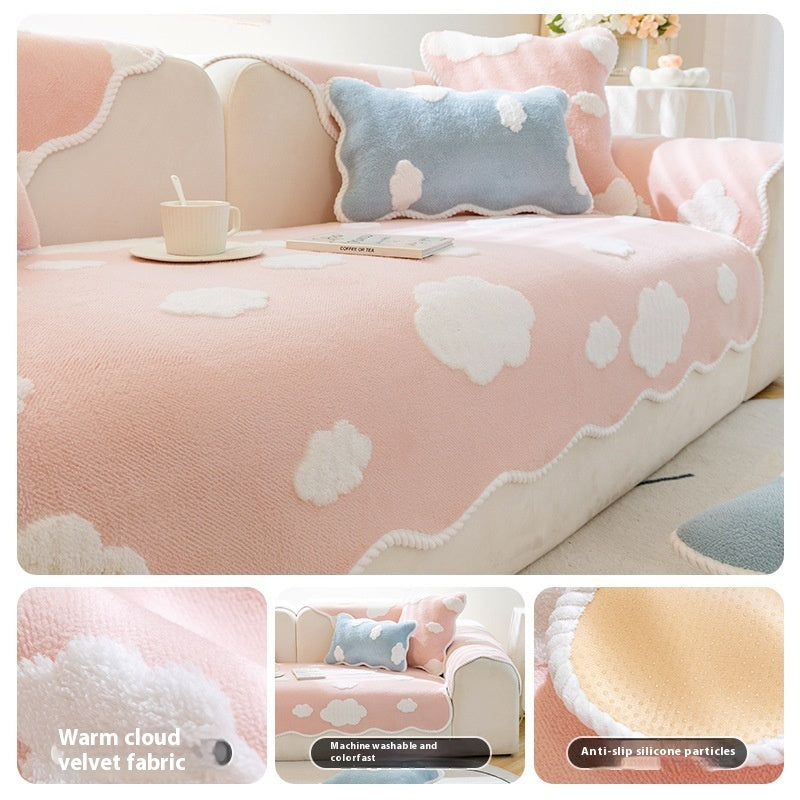 Plush Sofa Seat Cushions Non-slip